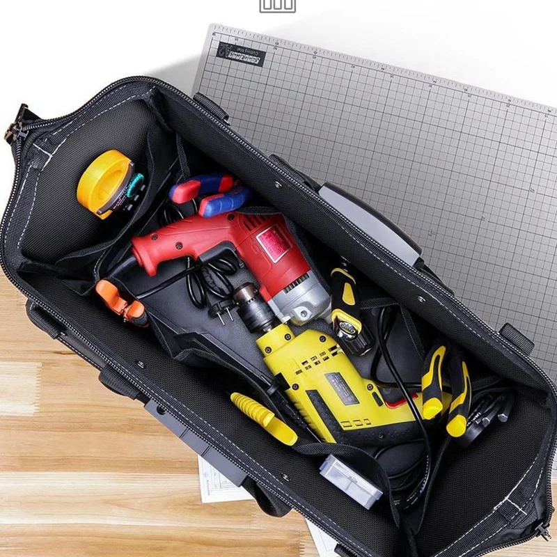 Multifunctional Tool Bags Oxford Cloth Electrician Bags Waterproof And Wear-Resi 18Inch 1 PCS
