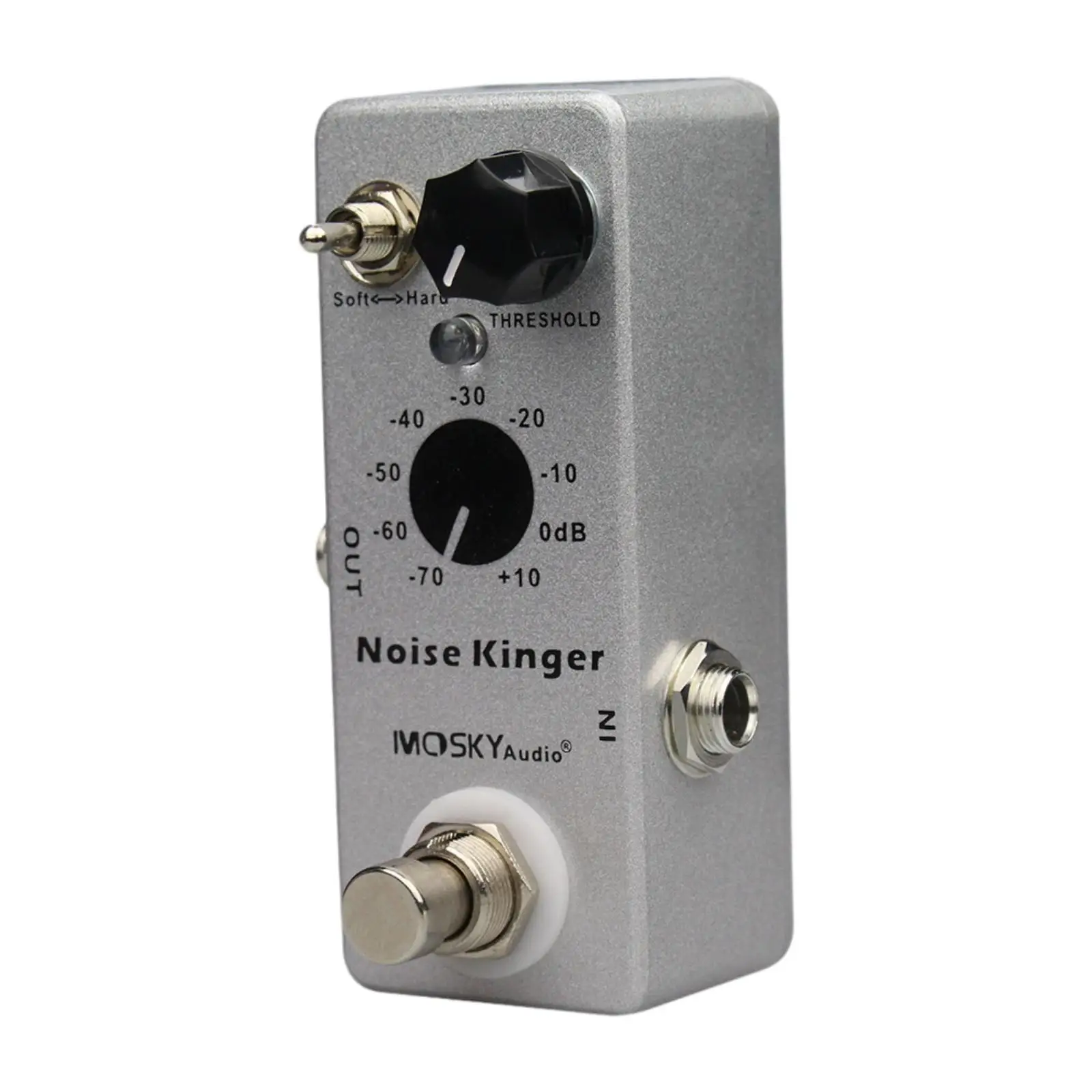 Guitar Noise Reduction Pure Sound Footswitch Metal Shell Accs Bass Electric Guitar Effects with Adjustment Knob Noise Gate Pedal