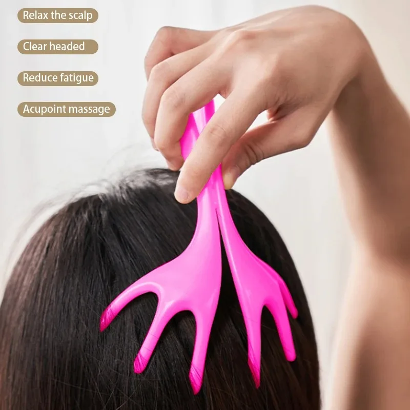 Portable Frog Claw Shape Manual Head Massage Claw Massage Scalp Roots Comfortable and Does Not Hurt The Scalp