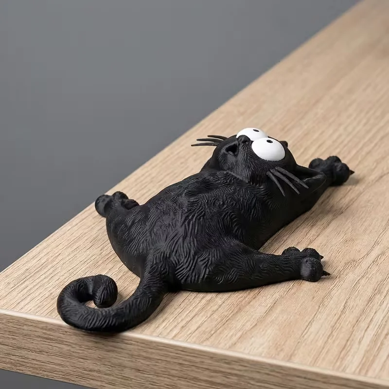 3D Printing Fridge Cat Magnet 'Hang in There!' Fun Startled Cat Playful Display Kitchen Sink Magnet