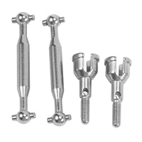 T89C 2Set Metal Rear Drive Shaft Dogbone for SG 1603 SG 1604 SG1603 SG1604 1/16 RC Car Spare Parts Accessories