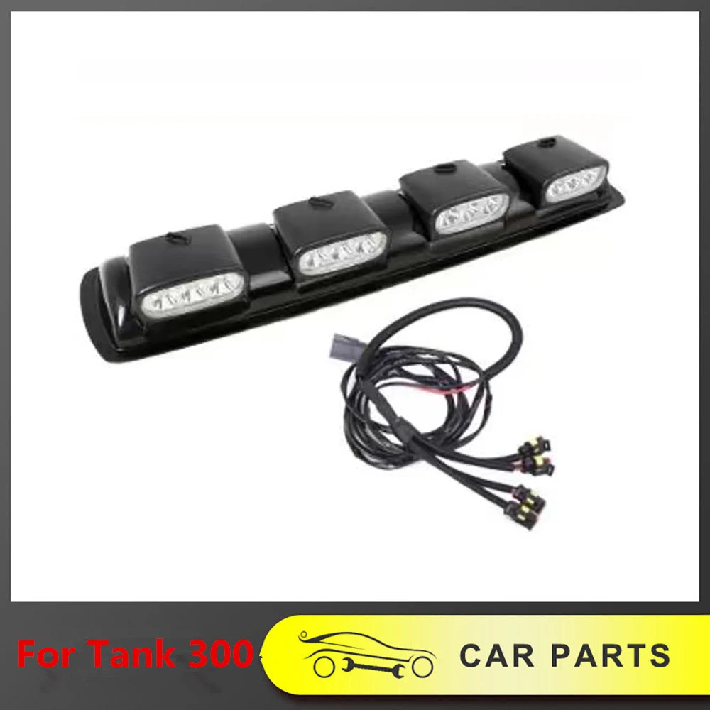 Фонарь для крыши, внутренний спойлер для крыши 2021-2024 WEY TANK 300 TANK300, модифицированные аксессуары для внешнего стиля