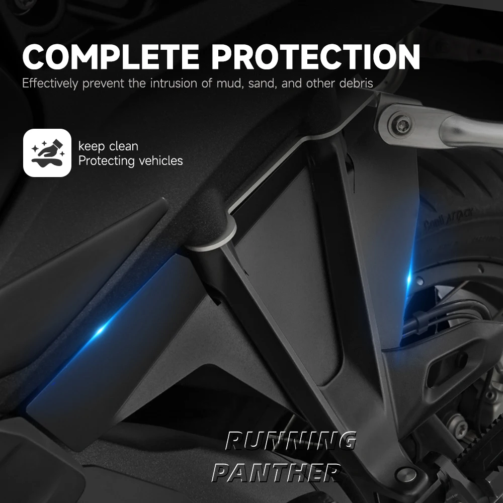 For BMW R1300GS R 1300 GS R 1300GS 2023 2024 2025 Motorcycle Accessories New Passenger Splash Guards Cover Mudguards Black Kit - Image 5