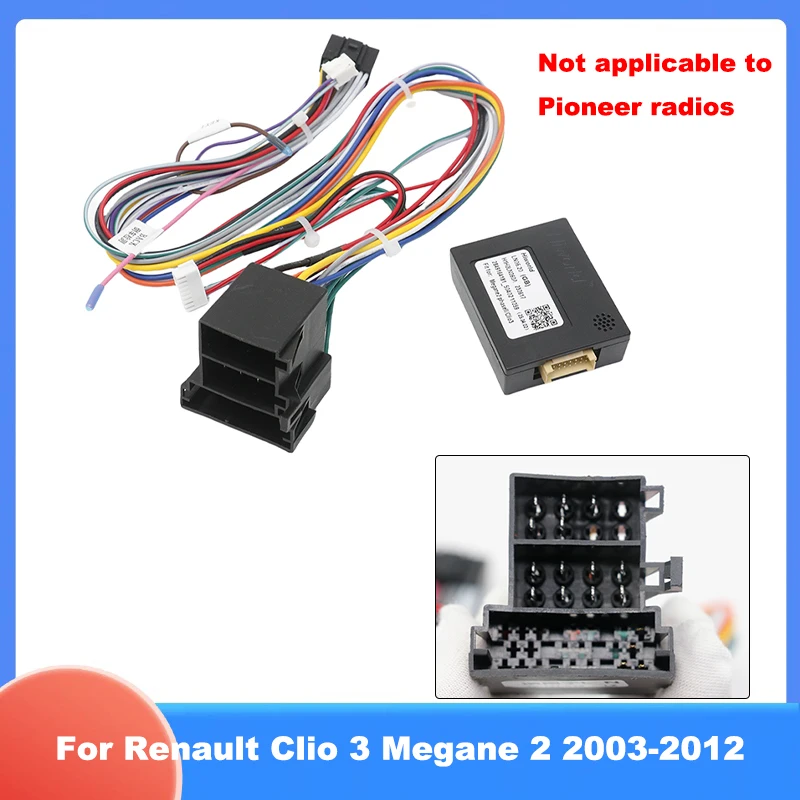 Für Renault Clio 3 Megane 2 2003-2012 CANBUS Lenkrad-Steuerung Verkabelungsadapter Kabel