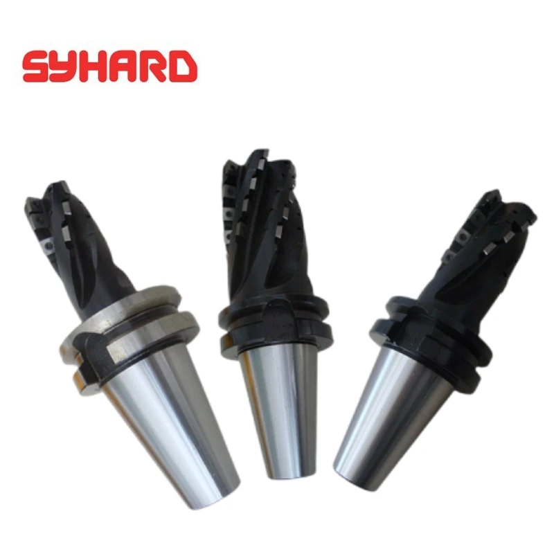 

Corn Milling Cutter Indexable Helical End Mill Corn Cob Milling Cutter BT50 Step Face Bore Roughing