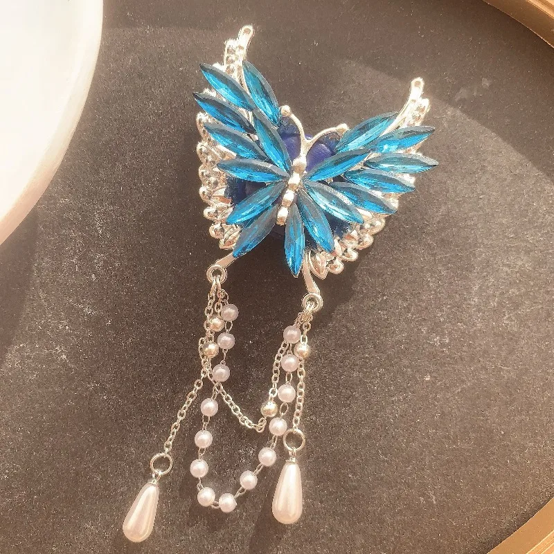 Fancy Beads Hand MadeIns Handmade Alloy Butterfly Fringe Bead Pen Phone Chain Diy Loose Bead Jewelry Boutique Quality Loose Bead