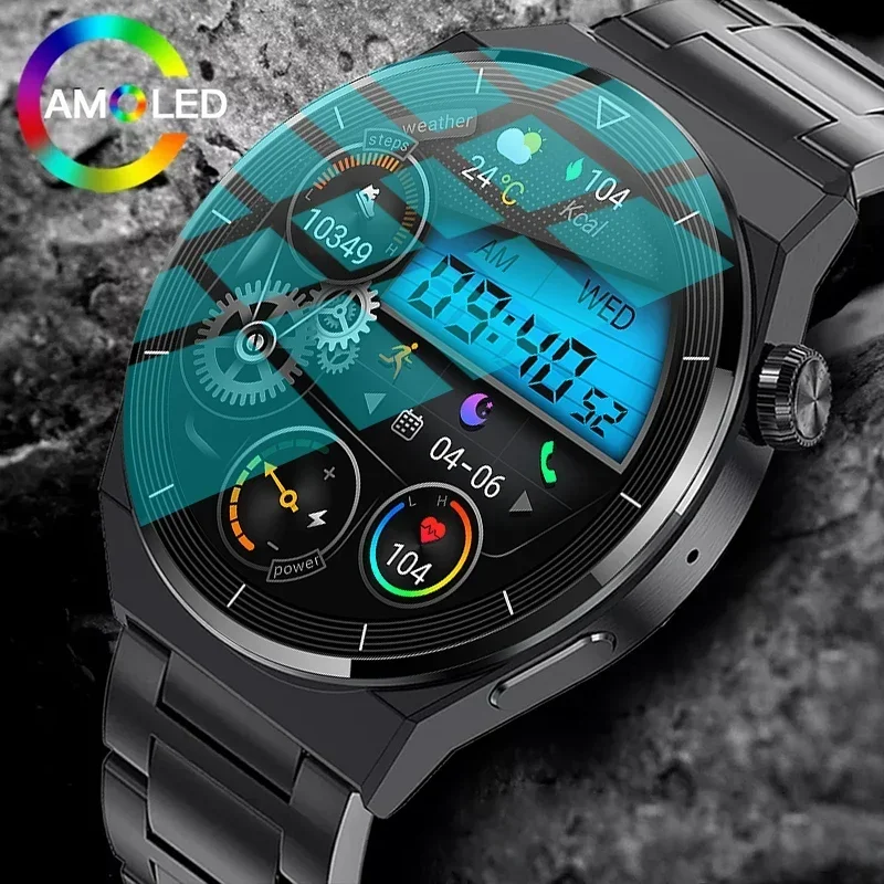 

2024 New Men's NFC Smart Watch GT3 Pro - AMOLED 390*390 HD Screen. Heart Rate Monitor. Bluetooth Call. IP68 Waterproof.