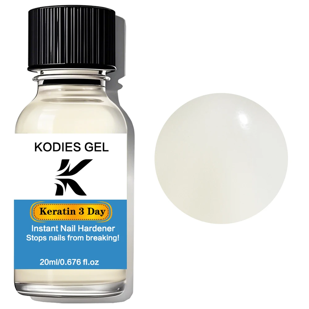 كوديس جل الكيراتين 3 يوم مقوي الأظافر فوري مسمار تصلب وقف الأظافر كسر النمو البولندية الطبيعية الجافة إصلاح العناية بالأظافر
