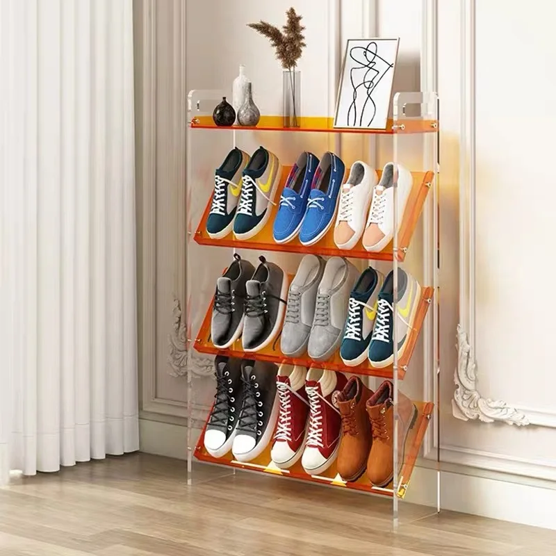 

Acrylic multi-layer shoe rack, modern household transparent storage shoes