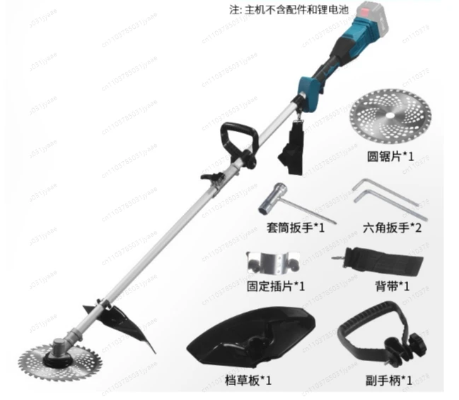 

Multifunctional Lithium Battery Lawn Mower Household Portable Garden Wireless Electric Lawn Mower Bare Metal for Makita Battery