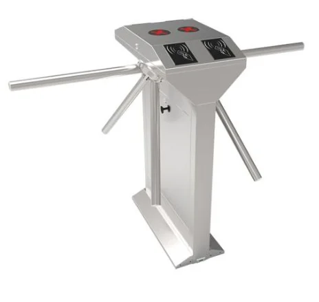 

Hot Selling 304 Stainless Steel Entry And Exit RFID Card Fingerprint Access Control System Tripod Turnstile For Factory And Gym