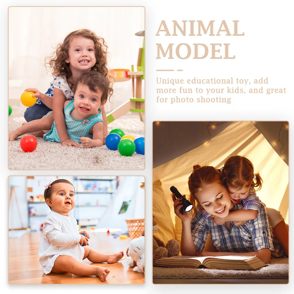 

1 Piece Realistic Decoration for Kids Cognitive Development Lifelike Plastic Animal Adornment Home Office Coffee