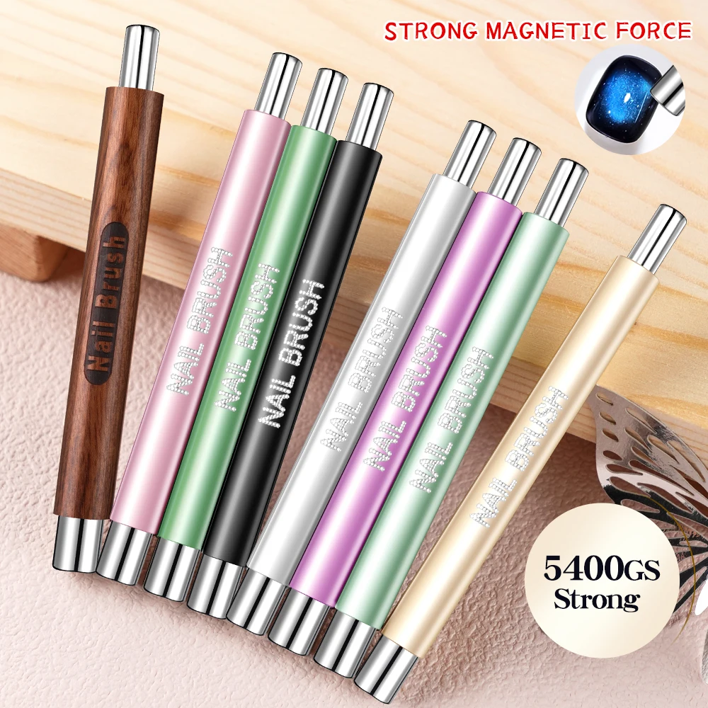 

1Pcs Double Head Cat Eye Nail Magnet Pen Multifunctional Strong Magnetic Stick for Nail Gel Polish Manicure Tool