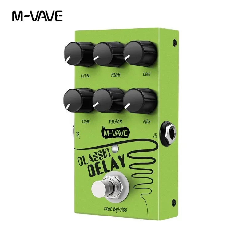 M-Vave-Electric Guitar Pedal, Classic Delay, Classic Circuit, TRUE Bypass, Lazy Style, 600ms, 2024