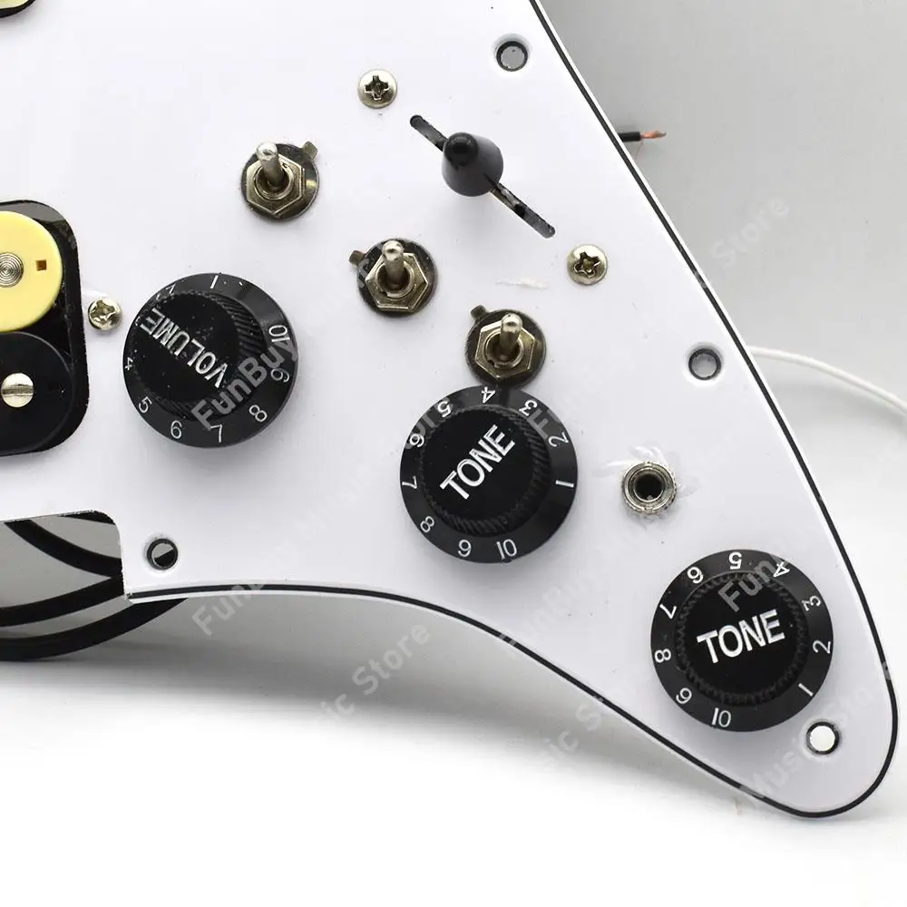 SSH Electric Guitar Pickguard Pickup with Singlecut Wiring Loaded Prewired Pick-up Single Coil Dual Rail Humbucker