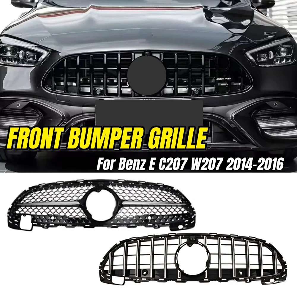 

Diamond Style Front Grille Gloss Black for Mercedes Benz C-Class W206 2022-2024 Sport Mesh Grill Replacement