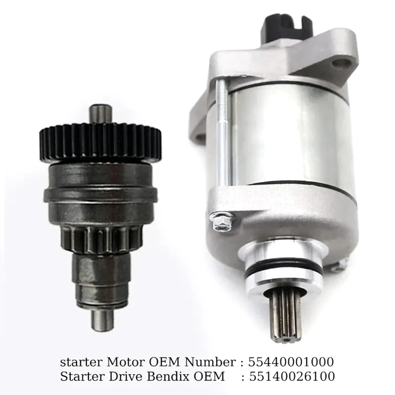 

Motorcycle Electric Starter Motor & Bendix Idler Gear For 250 300 XC TPI TPI EXC OEM :55440001000, 55440126000