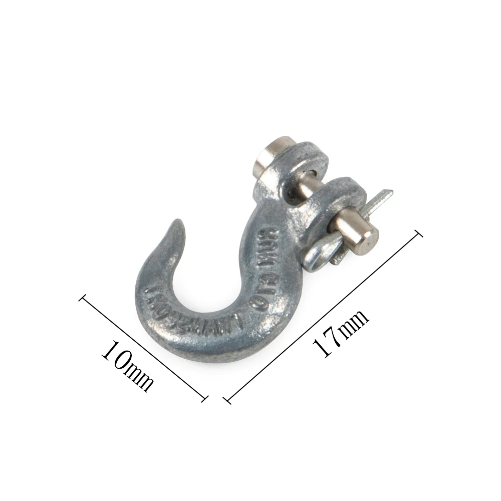 Scale Accessories Metal Winch Tow Hook Recovery Tool for 1/10 RC Crawler Car Axail SCX10 TRX4 TRX6 RGT 86100 TF2 GEN8