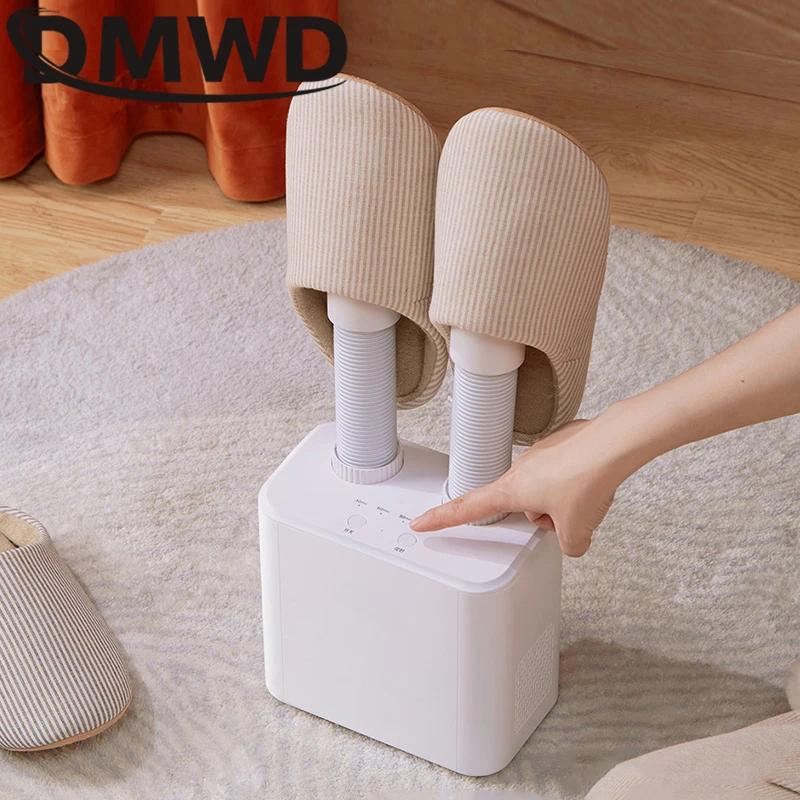 110V Retractable Hot Air Shoes Dryer Heater Deodorizer Timing Electric Dehumidifier Sock Foot Protector Drying Boot Drier Warmer