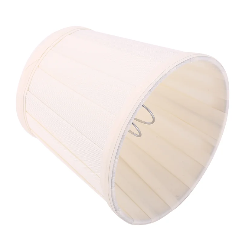 

A88Z Fabric Chandelier Lampshade Holder Clip On Sconce Beside Bed Lamp Hanging Light, Light Yellow