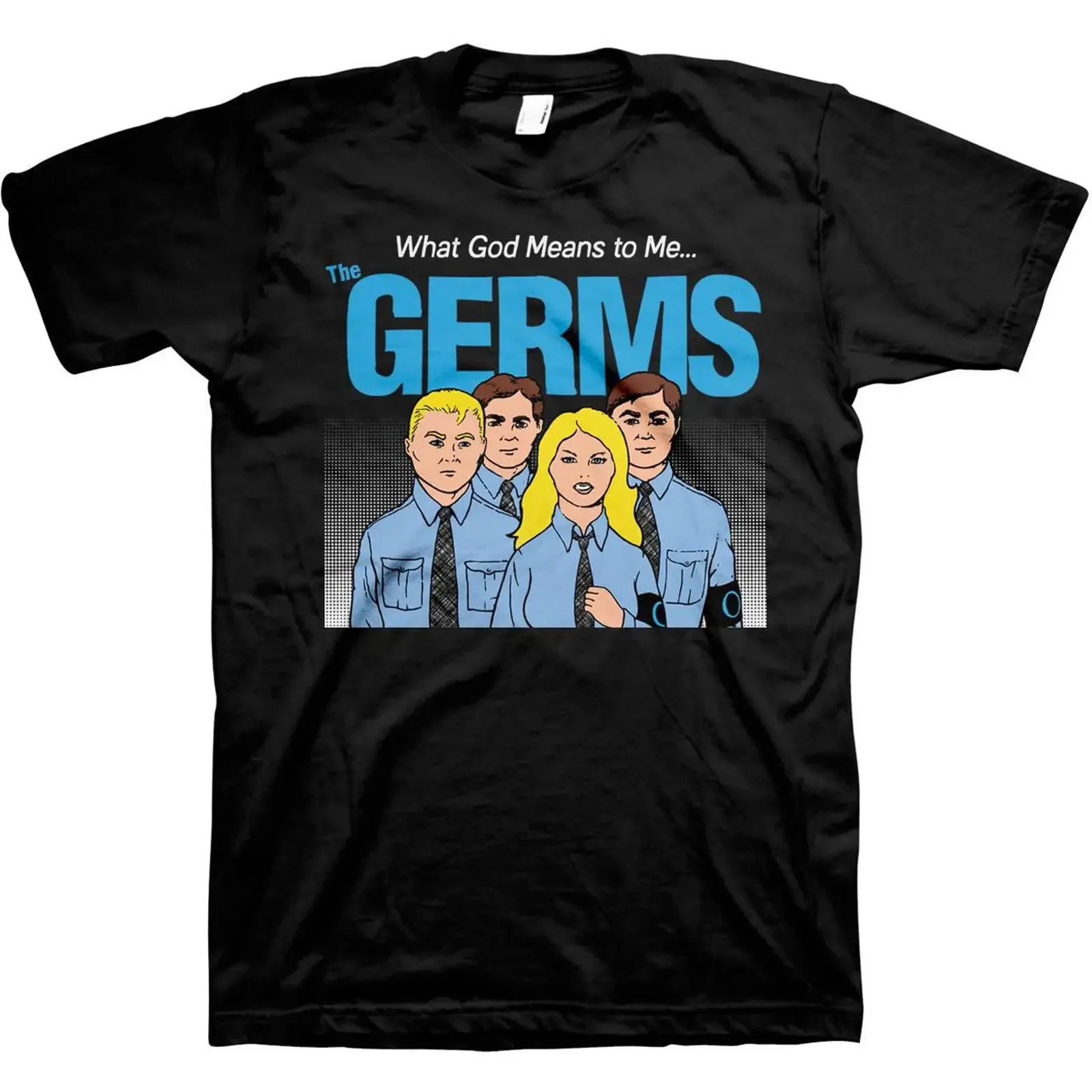 The Germs What God Means T Shirt vintage Washed Comfortable Casual streetwear homme Breathable Versatile Unisex