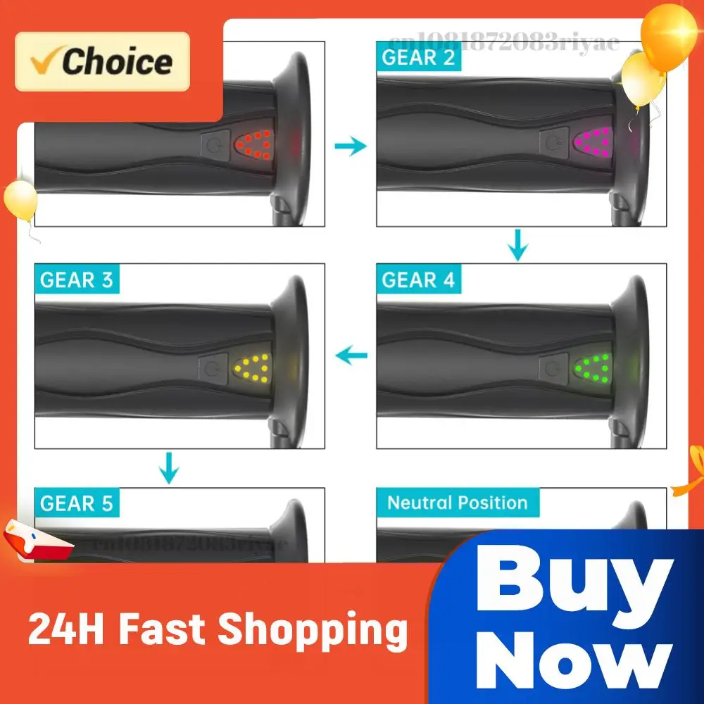

DC 12V Adjustable Hot Grip Handle Silicone Electric Molded Grips 5-Gear Motorcycle Heating Handlebar Motorcycle Parts for Winter