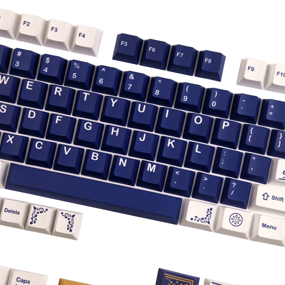 Imagem -03 - Gmk Lazurite Keycaps Pbt Dye-sublimação Teclado Mecânico Cap Key Perfil Cereja Gh60 64 68 84 84 87 104 Chaves