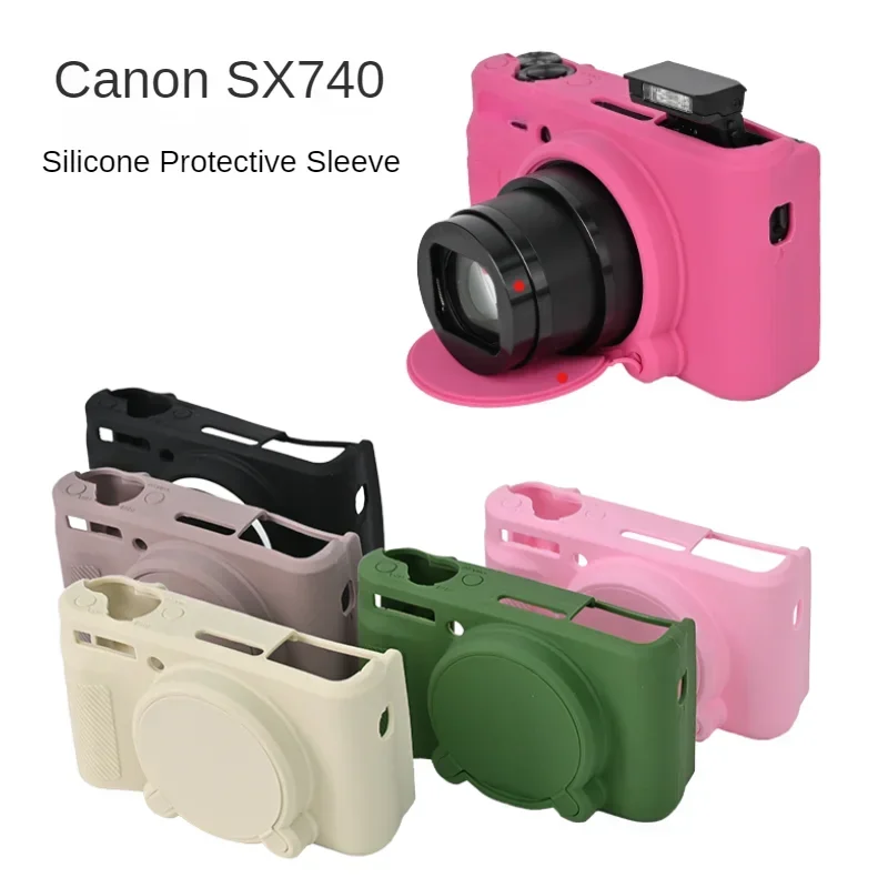 Soft Silicone Case Camera Bag Skin For Canon PowerShot SX730 SX740 SX740HS Rubber Camera case Cover