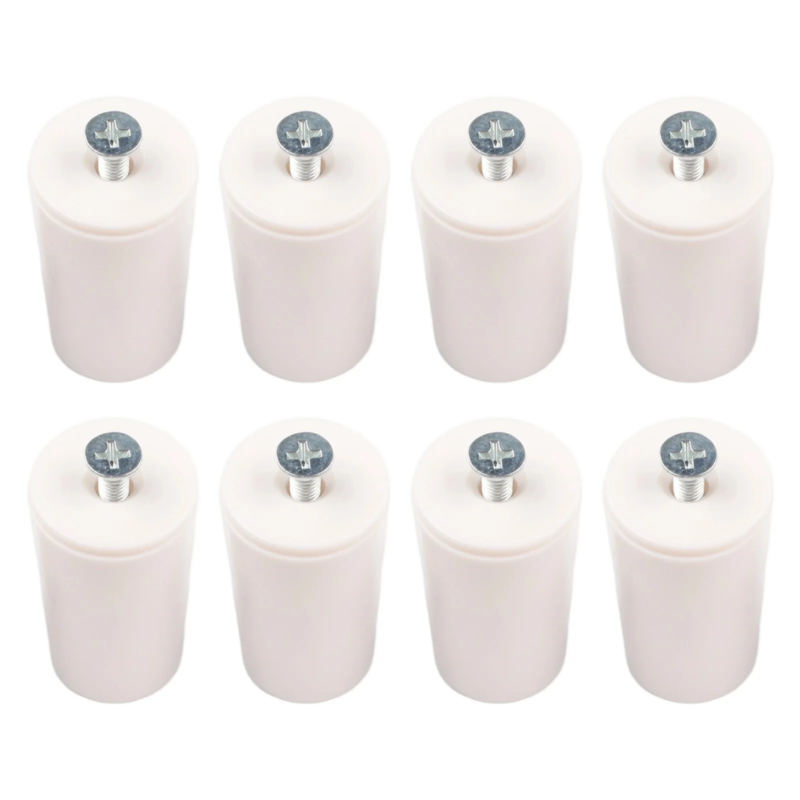 Roller Blind Stop Set 8 Pieces with Screws for Replacement and Security in Roller Blind and Furniture Applications
