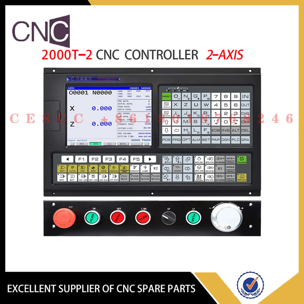 Mirip dengan Pengontrol CNC Panel Kontrol GSK dengan Fungsi PLC 2 Sumbu Kit Pengontrol Bubut CNC untuk Transformasi Alat Mesin