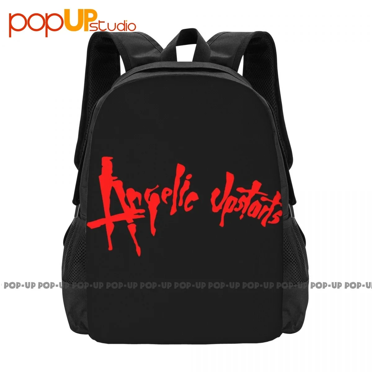 Mochila de gran capacidad con logotipo Angelic Upstarts, bolsa de compras portátil, mochila de equitación