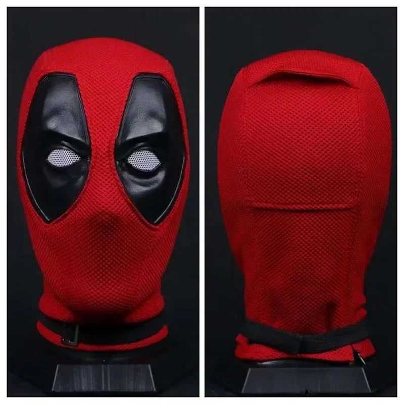 2024 Deadpool Cosplay Mask Adult Nylon Headgear Deadpool Knitted Cotton Wade Winston Wilson Halloween Carnival Costume Props