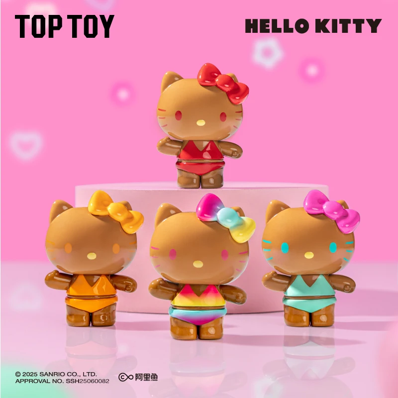 

Toptoy New Sanrio Hello Kitty Summer Rainbow Candy Series Mini Blind Bag Toy Anime Hellokitty Surprised Bag Decor Ornaments Gift