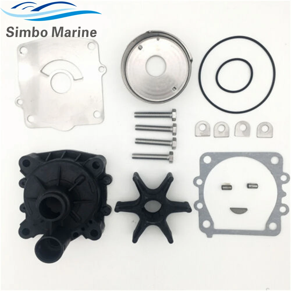 6G5-W0078-01 Water Pump Impeller Kit For Yamaha 2-Stroke 150 175 200 225 HP Outboard Motor 6G5-W0078-A1-00 6G5-W0078-0A 18-3311