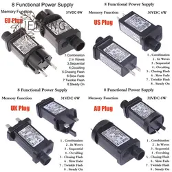 Spina ue AC 220V a 31VDC 6W 8 funzionale SELV LED Lamp Driver Switch Adapter IP44 illuminazione Laser impermeabile alimentatore europa