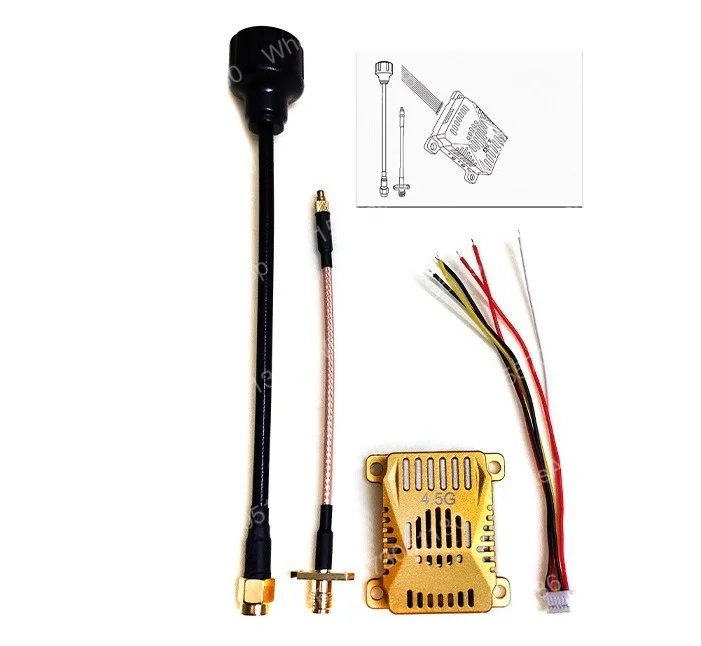 4.5G 2.5W FPV VTX VRX Wireless Video Transmitter 4.5Ghz Drone Simulation Transmitter Receiver Set