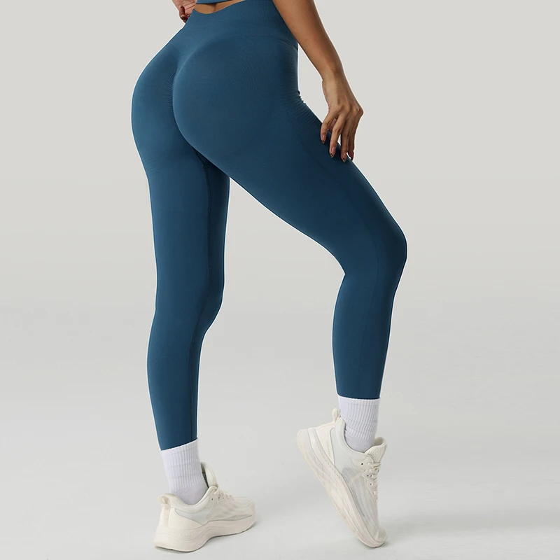 Leggings da yoga per donna estiva Fitness Corsa Allenamento Abbigliamento da palestra Pantaloni Pantaloni da yoga traspiranti ad asciugatura rapida a vita alta