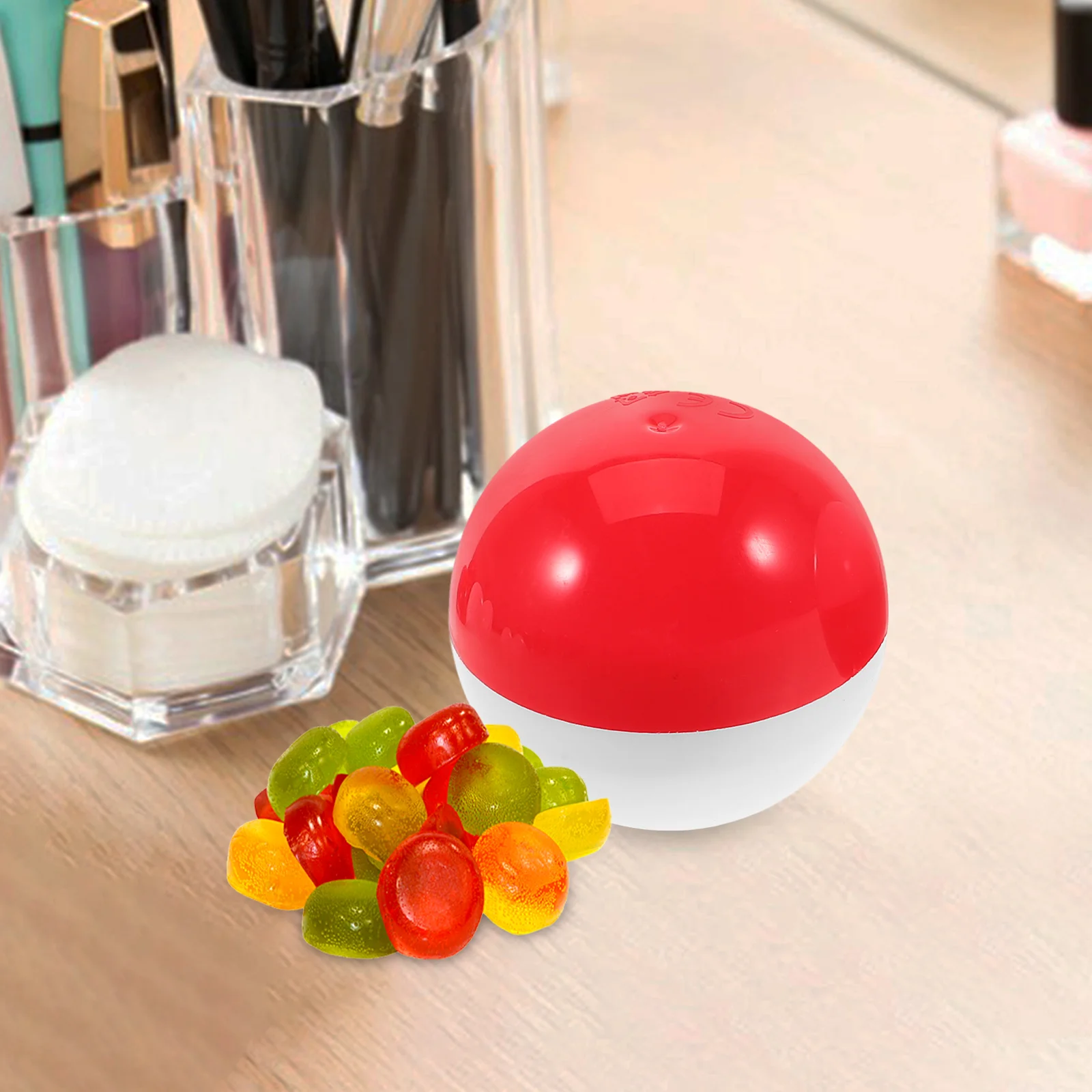 Small Round Capsules Shell Child Vending Machine Balls Food Containers with Lids