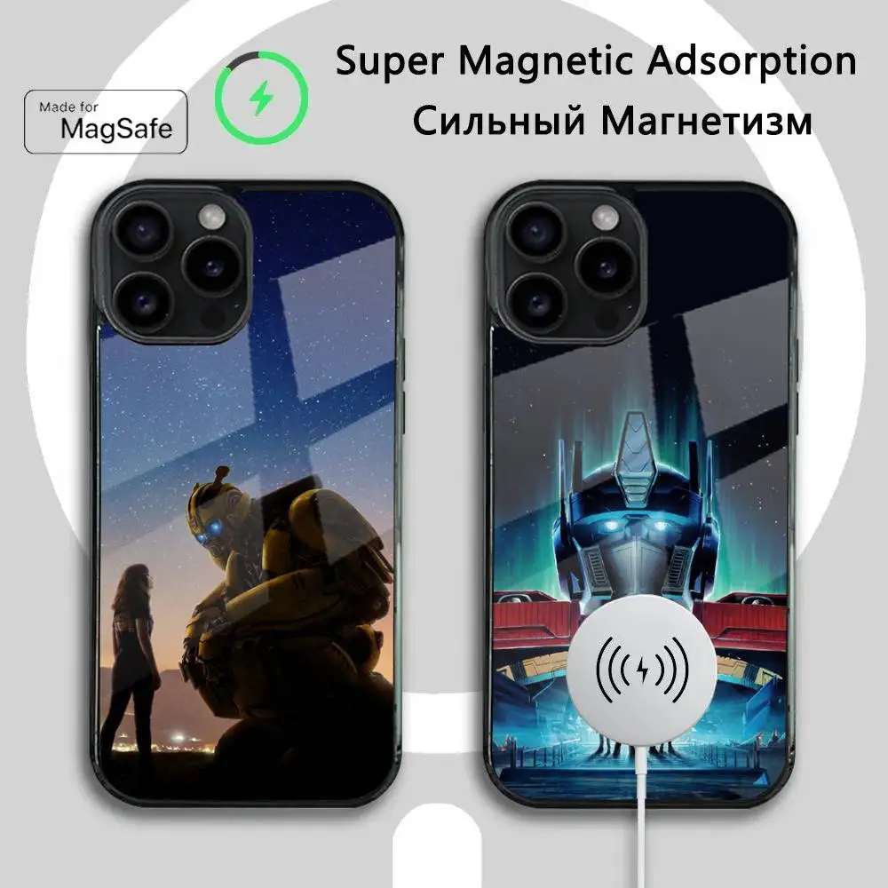 

T-Transformers Phone Case For iPhone 16 15 14 13 12 11 Plus,Pro,Max Mini Magsafe Magnetic Wireless Charging