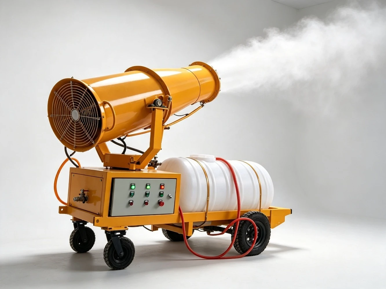 Compact Mist Blower for Greenhouse Cooling and Humidity Control