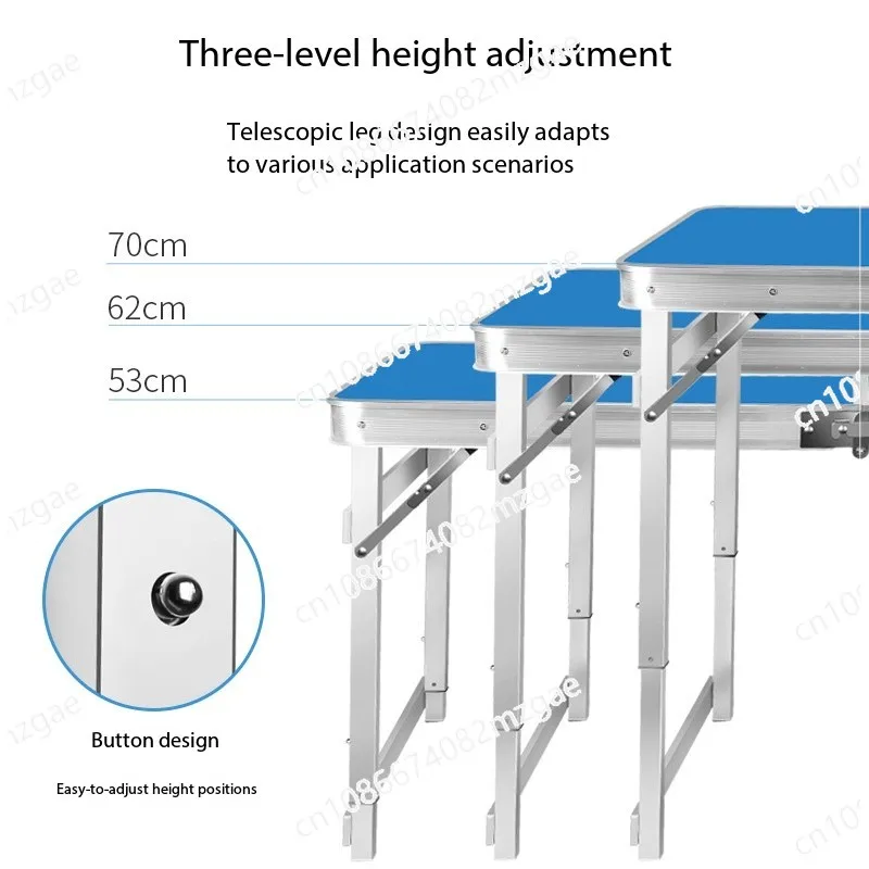 

Многофункциональный портативный складной стол, уличный стол из алюминиевого сплава для кемпинга, пикников, торгового рынка и выставки