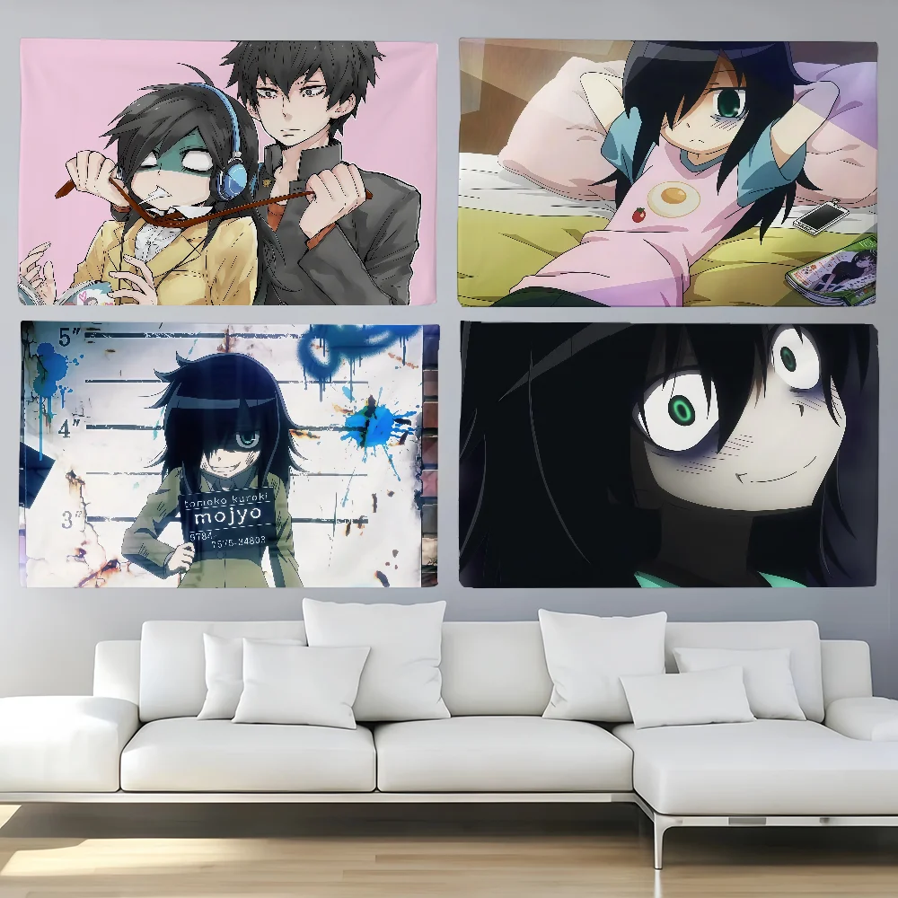 Comic Watamote T-Tomoko Kuroki  flag For Decoration Outdoor Picnic  Hanging Home Camping Party Banner