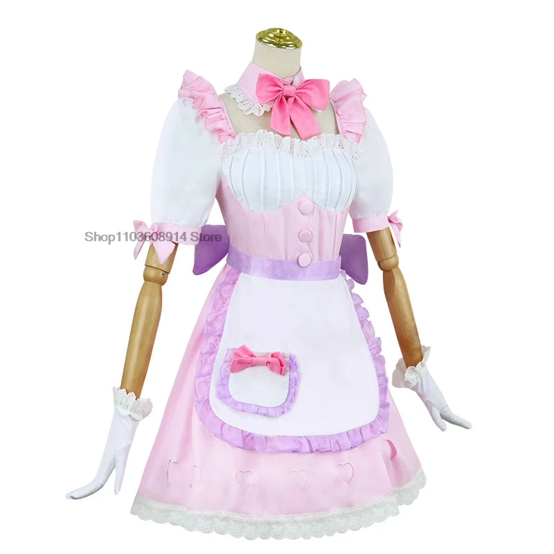 Anime Ram Rem Maid fur s, Lolita Cosplay Costume, Perruque, Party Uniform, Hmatte en Play Py Gift, Py Playing fur s, Pink