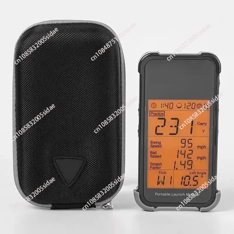 Golf Swing Analysis Radar Distance Meter Portable Tool with Storage Carry Bag