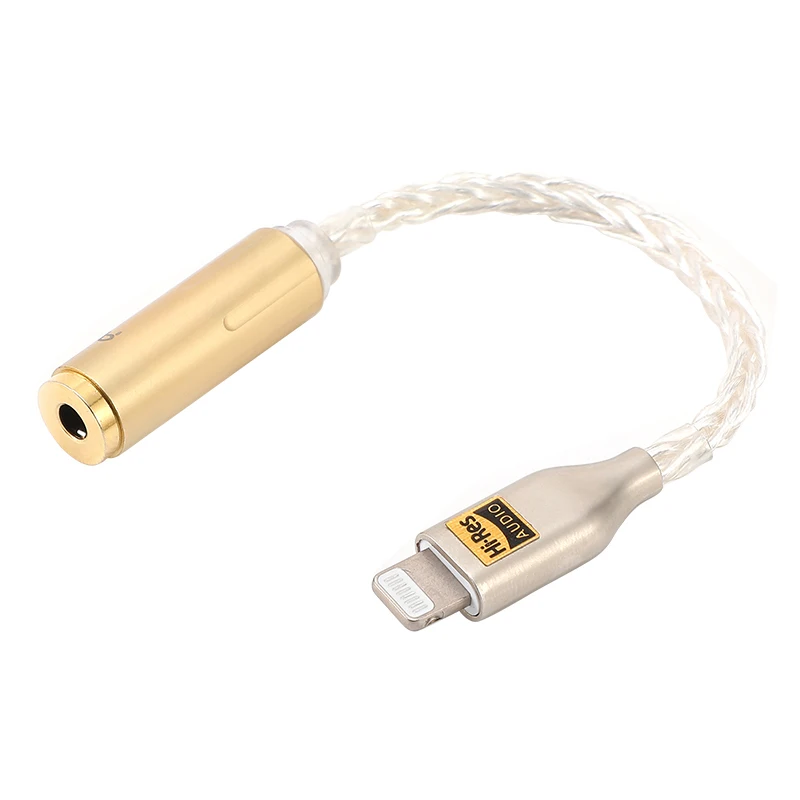 Iphone Phone Adapter Lightning To 3.5/2.5/4.4/6.35mm Headphone Audio Adapter Conversion Cable Decoding Connector