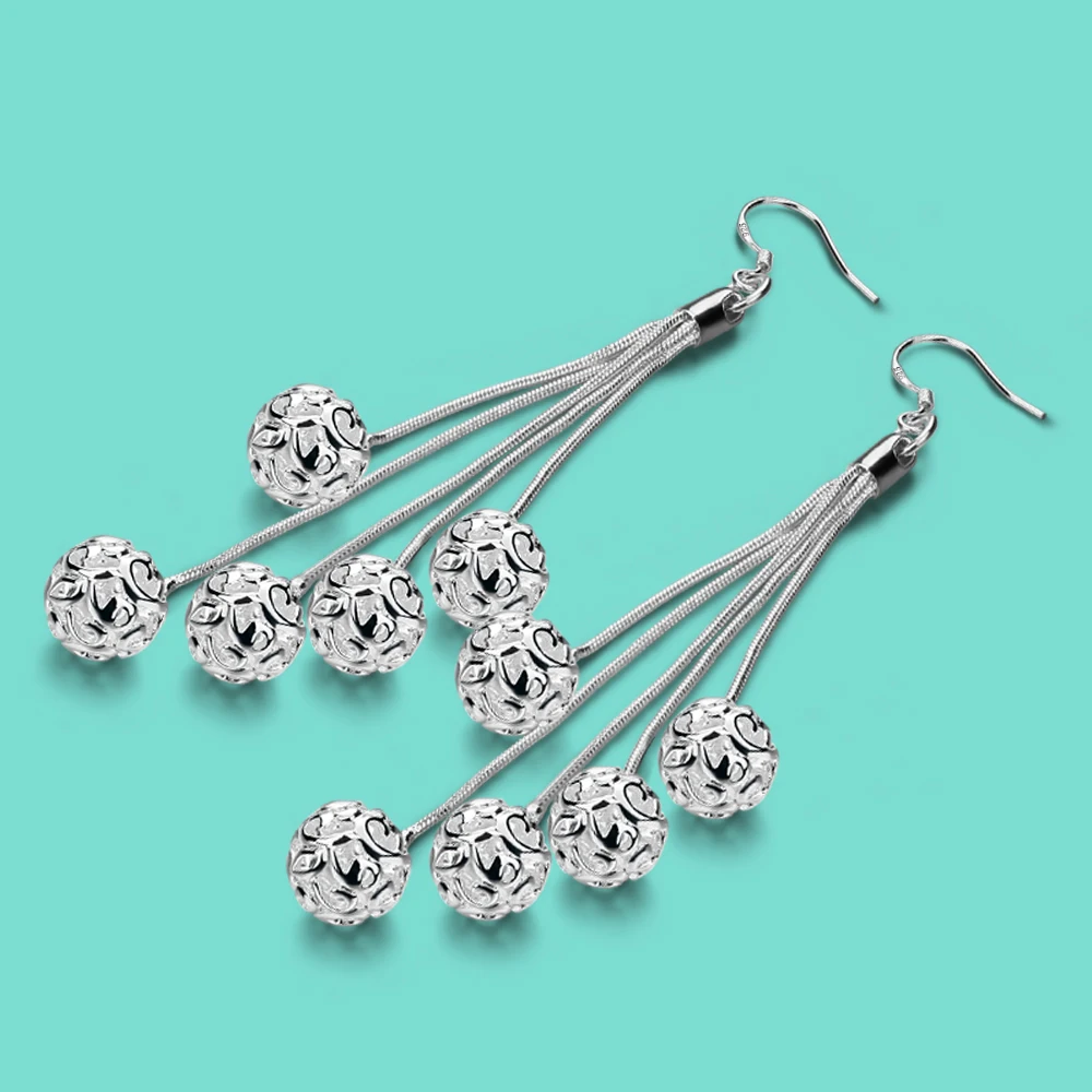

Vintage Elegant Delicate Light Hollow Balls Pendant Earrings For Women Exquisite Dangle Earrings Luxury Casual Party Jewelry