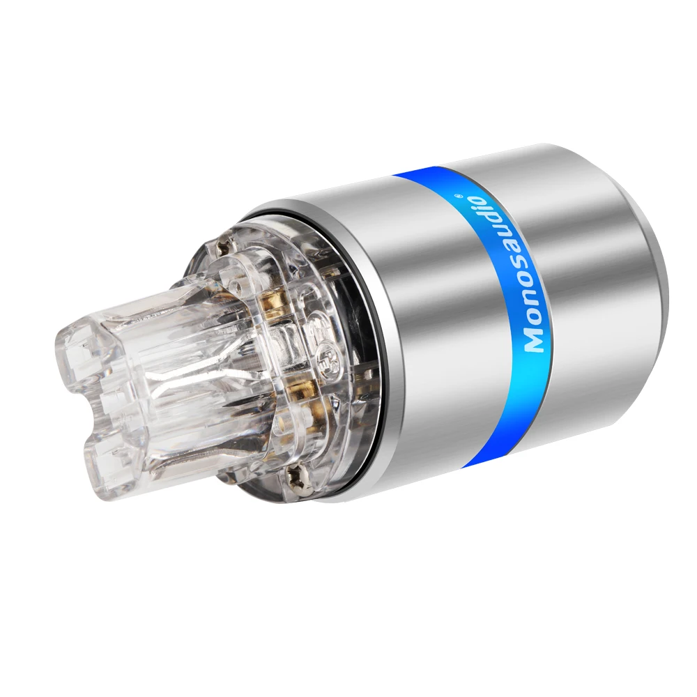 Monosaudio E107/F107 Netzstecker aus reinem Kupfer, EU-Schuko-Netzstecker + IEC-Buchsenstecker – Detail 18