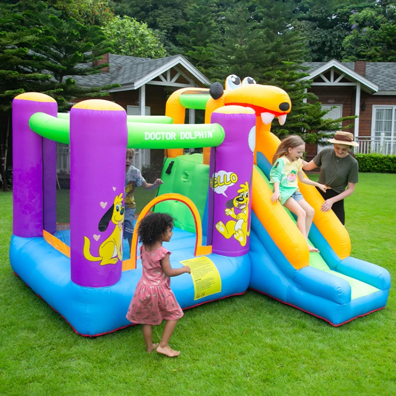 Inflatable Castle Trampoline Indoor Outdoor Small Amusement Park Slide Trampoline Naughty Castle