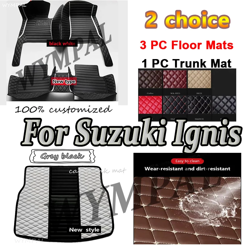 

Luxury Car Floor Mats For Suzuki Ignis 2022 2021 2020 2019 2018 2017 Carpets Custom Styling Accessories Interior Cover Replaceme