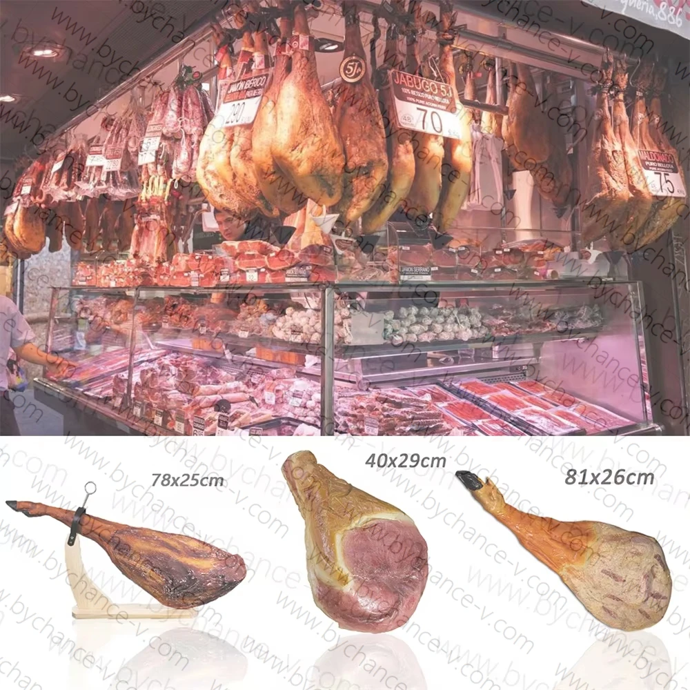 Virtual food model fake pork replica lamb shank beef leg ham gammon restaurant store advertising display props